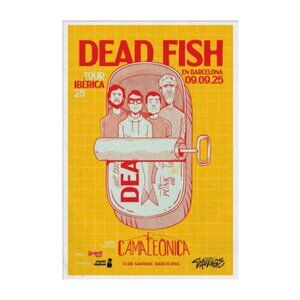 Dead Fish Club Sauvage Barcelona Sep 9 2025 Poster